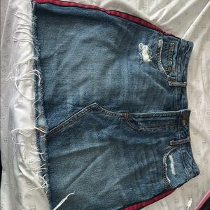 Abercrombie & Fitch Blue Denim Mini Skirt